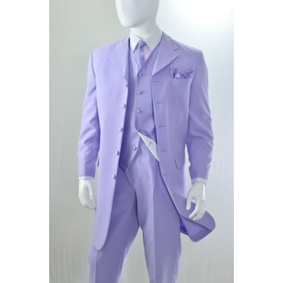 Mens Lavender Zoot Suit Long Jacket 3 Piece Private Label Zoot-100