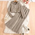 thumbnail image 2 of ITSAME Girls 2 Piece Outfit Set Hooded Long Sleeve Top and Pants Fall Winter Casual Sweatshirt Set Gray Size 12, 2 of 9