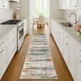 thumbnail image 6 of iOhouze Hallway Runner Rug 2x8 Kitchen Runner Rugs Non-Slip Washable Soft Print Distressed Green Carpet Runner for Entryway Bathroom Laundry Room Foyer, 6 of 8