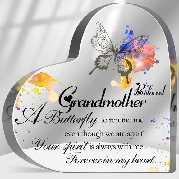 Sympathy Memorial Gifts for Loss of Grandma, Loss of Grandmother Sympathy Gifts, Bereavement Condolences Grief Gifts, Remembrance Plaque for Loss Loved One