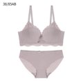 thumbnail image 1 of Conjunto de bragas de sujetador sexy para mujer, ropa interior push-up ondulada hueca, bragas de lencería transpirable, conjunto de ropa interior, gris, 38 / 80B Advancent AP001165-08B, 1 of 7