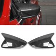 thumbnail image 4 of Rearview Mirror Cover Door Mirror Housing Side Mirror Shell Exterior Mirror Cover Car Exterior Parts Pair Horn Style Side Mirror  Housing Protector Cover Fit For  3 Axela, 4 of 8
