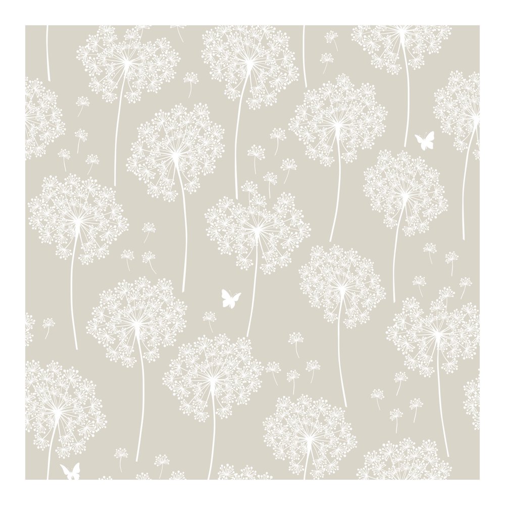 NuWallpaper Dandelion Grey Peel & Stick Wallpaper