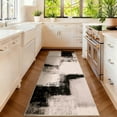 thumbnail image 6 of Bleum Cade Modern Abstract Patchwork Indoor Runner Rug for Living Room, 2'x 6' Rug, Throw Carpet for Office Entryway Dining Room,Chocolate, 6 of 11