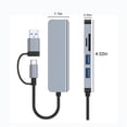 thumbnail image 3 of NARABB USB Hub-in-1 Hub USB3.0 One-drag-four Notebook Mobile Phone Tablet Type-c/USB-interface Splitter USB Extension Directly Identifies SD Card And TF-card, 3 of 6