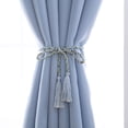 thumbnail image 7 of Romantic Double-layer Tulle Sheer Curtain + Blackout Curtains Hollow-Out Stars Eyelet Ring Top/Hooks Room Darkening Starry Curtain Lady Women Kids Girls Children Bedroom Decor, 7 of 7