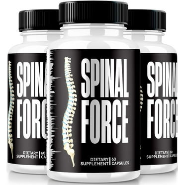 (3 Pack) Spinal Force Capsules, SpinalForce Back & Joint Supplement, All-Natural Formula To Suppport Flexibility and Overall Healthy Joints, Official Spinal Force Reviews (180 Capsules)