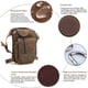 thumbnail image 4 of Bolsa cartuchera de lona para exteriores, riñonera para motocicleta, bicicleta, ciclismo, riñonera con múltiples bolsillos para viajes al aire libre, senderismo y escalada YUNYI BRAND Deportes, 4 of 8