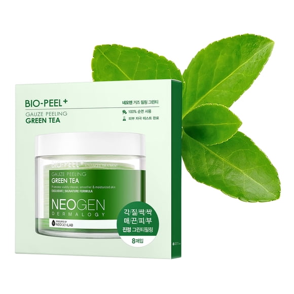 DERMALOGY by NEOgENLAB Bio-Peel Almohadillas exfoliantes de gasa Té verde 8 unidades