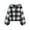 Black, variant on Girl's Fuzzy Hoodies Oversized Buffalo Plaid Sherpa Fleece Sweatshirt Casual Loose Button Pullover Tops Plush Outwear Coat 5-14Years