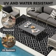 thumbnail image 2 of UNTIMATY 8'×10' Outdoor Rug Waterproof Patio Carpet Outdoor Area Rug Large Plastic Straw Mat for RV Camping Porch Deck Balcony, Black and Gray, 2 of 8