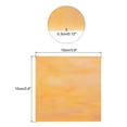 thumbnail image 2 of Stained Glass Sheet Mosaic Tile 3.9 Inch x 3.9 Inch Orange Color, Stained Glass Sheets for Crafts Project, 2 of 5