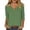 *Green, variant on VBVC Women's Cotton-Linen 3/4 Sleeve Tunic Top,Ladies Summer Slim V-Neck Blouse,Breathable Lightweight Shirt for Women,Green,S-2XL