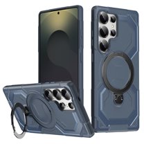 Rugged Case for Samsung Galaxy A16 5G/4G, Heavy Duty 360° Rotating Strong Magnetic Stand Hard Cover Anti-Shock Armor Slim Anti-fall Phone Case Cover for Samsung Galaxy A16 5G/4G, Darkblue