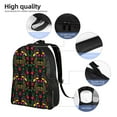 thumbnail image 5 of Cauagu Mexican Flower 2 Print Backpacks,Travel Daypack Casual Laptop Backpack Bookbag Fits 15 Inch Computer for Men Women, 5 of 8