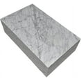 thumbnail image 2 of BETACH Genuine Marble Block Coffee Table - Carrara Marble, 2 of 9