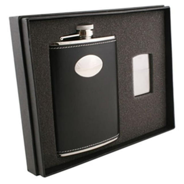 Eclipse Z 8 oz Flask & Zippo Lighter Gift Set