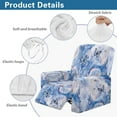 thumbnail image 5 of Kuiaobaty Watercolor Butterfly Recliner Couch Cover with Elastic Bottom Breathable Reclining Slipcover Easy Installation Recliner Chair Cover Large Thick Reclining Sofa Slipcover for Pets, 5 of 8
