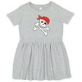 thumbnail image 3 of Inktastic Pirate Skull and Crossbones Girls Toddler Dress, 3 of 5