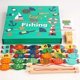 thumbnail image 2 of Wooden Magnetic Fishing Kitten Fishing Game 26 Letters Multifunctional Fun Word Puzzle Parent-child Interaction, Fun Desktop Game, 2 of 4