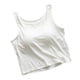 thumbnail image 2 of Xuyuer Ladies Fashion Sleeveless Round Neck Solid Color Modal Bottoming Vest Top with Chest Pads, Seamless Camisole for Everyday Comfort and Layering Essentials, 2 of 5