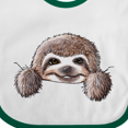thumbnail image 4 of Inktastic Kiniart Sloth Boys or Girls Baby Bib, 4 of 4