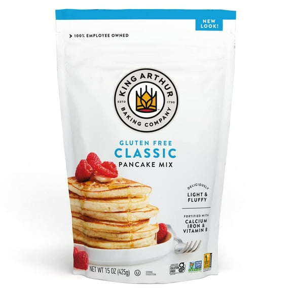 King Arthur Flour, Gluten Free Pancake Mix, 15 Oz (Pack of 3)