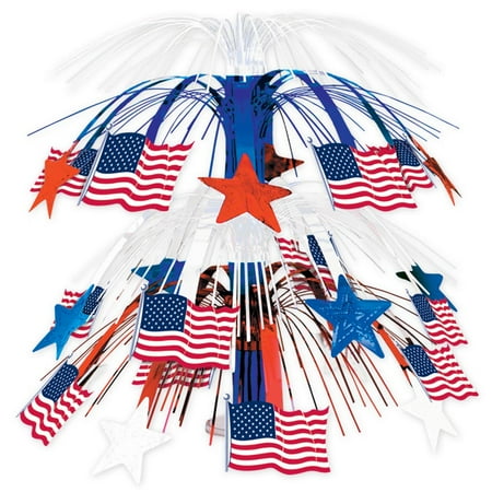 Patriotic Star Print Cascade Centerpiece
