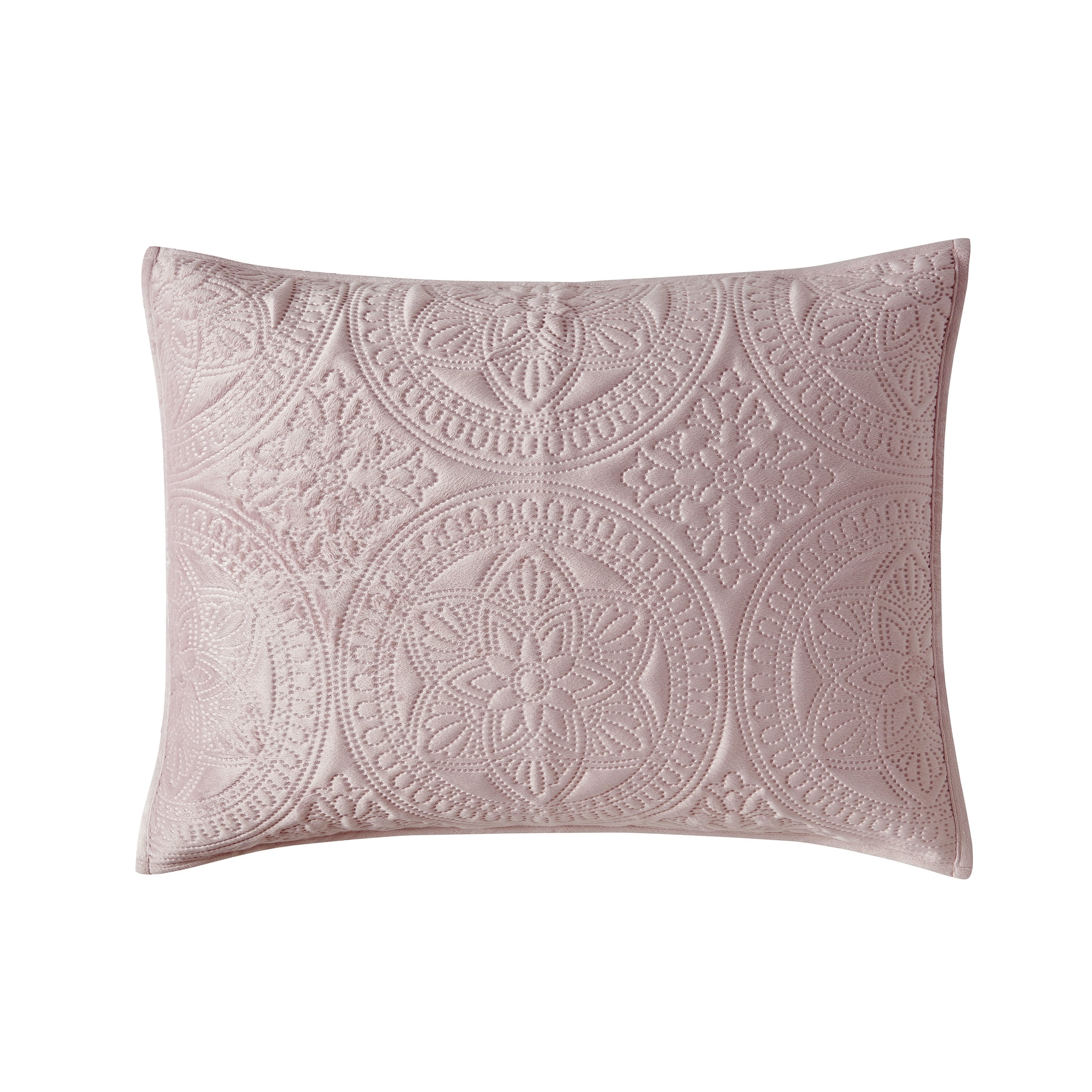 1 Fieldcrest Cream Velvet Pillow Sham King New 