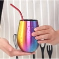 thumbnail image 5 of 2 Pcs Tasses à Bière en Acier Inoxydable 304 - Multicolore, 5 of 5