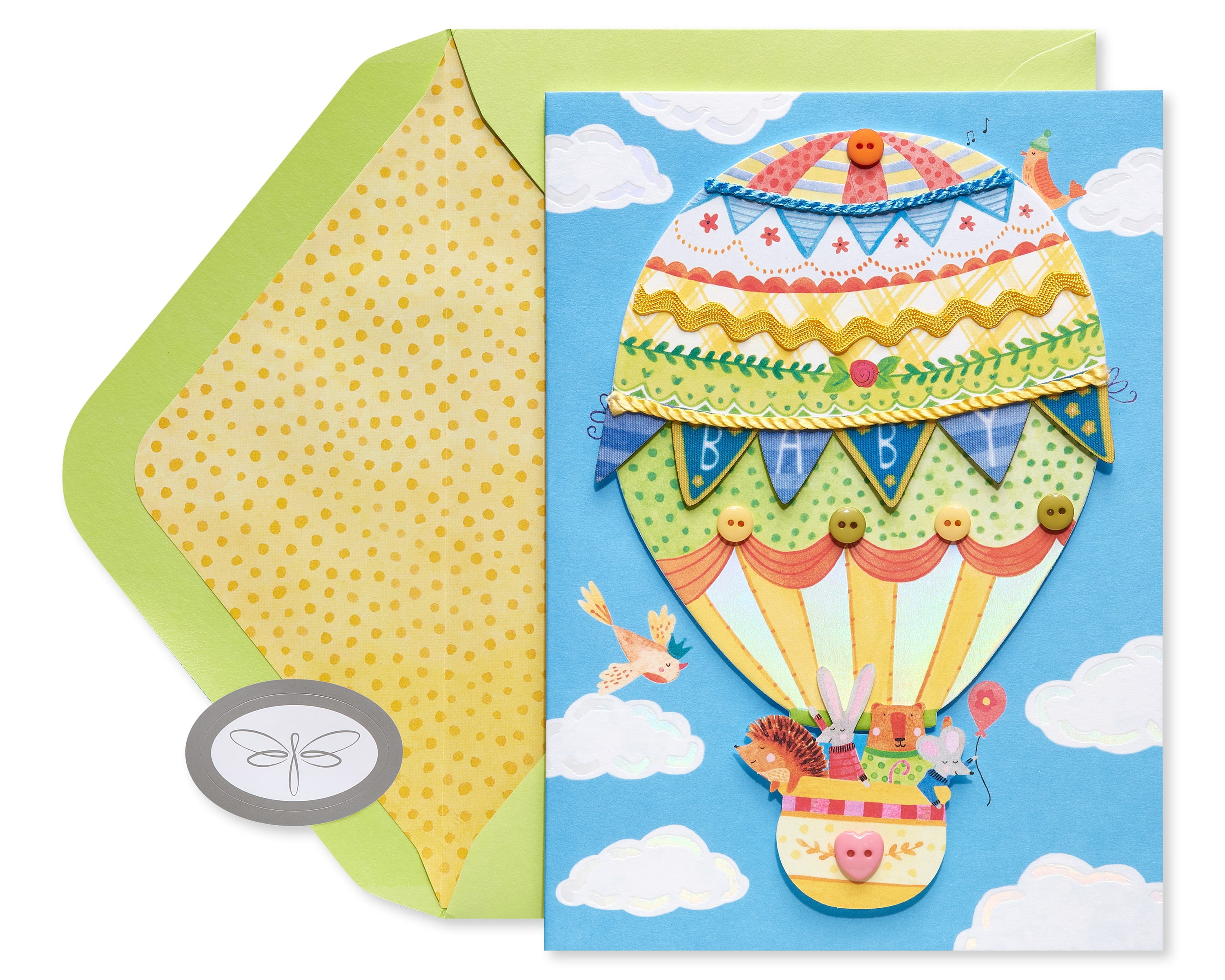 Papersong Premium Birthday Card (Hot Air Balloon)