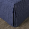 thumbnail image 6 of Home Essence Vancouver 3 Piece Fitted Bedspread Set, King, Navy, 6 of 15