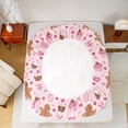 thumbnail image 5 of Feelyou Xmas Dessert Full Size Sheets, Cute Gingerbread Man Bed Sheets, Merry Christmas Sheet Sets, Lightweight Room Decor,4-Piece, 5 of 7