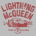 thumbnail image 2 of Men's Cars Lightning McQueen Piston Cup Graphic Tee Athletic Heather 2X Large, 2 of 5