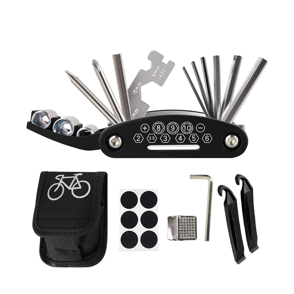 Kit Bike Bicycle Spoke Wrench Bicycle Pump Travel Riding Bags Steel Wrench HS 