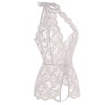 thumbnail image 3 of Summer Savings Clearance Bodysuit for Women Teddy Underwear Open Crotch Jumpsuit Lace Sexy Lingerie for Curvy Women, 3 of 9