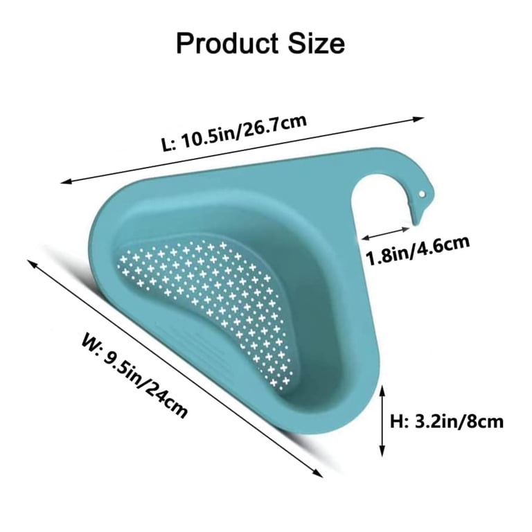 Corner Sink Strainer & Drain Basket Set – Large Capacity Stainless Steel, 2-Pack Removable Design
