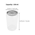 thumbnail image 2 of OUNONA 5pcs Clear Plastic Bottles with Caps for Juice Milk Storage, 2 of 7