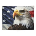 thumbnail image 5 of GOSMITH American Flag Tapestry Stars and Stripes Flag and Bald Eagle Wall Hanging Bedroom Living Room College Dorm Decoration Tapestry 40x30 Inch, 5 of 7