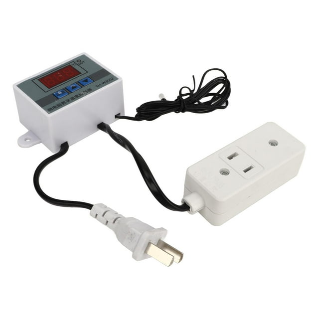 Temperature Controller Thermostat, US Plug 110-220V 0.1 Degrees Celsius High Accuracy -50~110 Degrees Celsius Digital Temperature Controller For Equipment Chassis