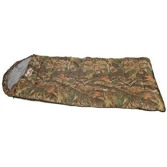 World Famous Camouflage Sleeping Bag with Hood - 5lbs, -5°C