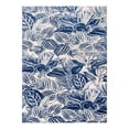 thumbnail image 6 of Unique Loom Blossom Collection Area Rug - Ocho (9' x 12' Rectangle Navy Blue/Ivory), 6 of 7