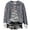 Grey, variant on Cozy Holiday Charm Printed Crewneck Pullover For Casual Knit Sweater With Seasonal Graphic