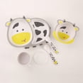 thumbnail image 2 of Juego de vajilla infantil Fekdod Bamboo, 5 piezas con plato, cuenco y taza, 2 of 6
