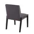 thumbnail image 5 of Porch & Den  Carmen Chair in Black Wood - Set of 2 Grey Fabric Polyester, Foam, 5 of 7