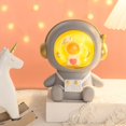 thumbnail image 1 of Estatua de astronauti, estatuilla, , habitación para , de noche, escritorio, luz , decoración, escultura de astronauti para gris BLESIY Estatua de astronauta de resina, 1 of 8