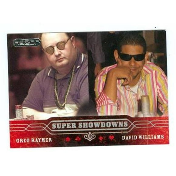 Greg Raymer et David Williams Carte à Collectionner 2006 Rasoir Poker No.44 (WSOP WPT Joueur de Poker)
