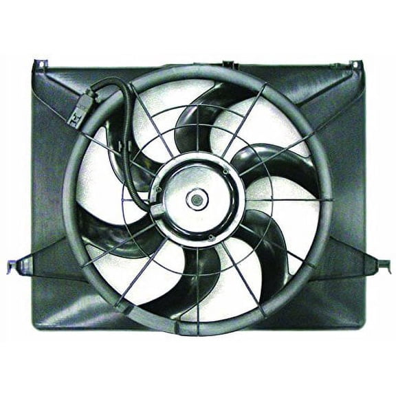Dual Radiator and Condenser Fan Assembly - Cooling Direct Fit/For HY3117100 06-08 Hyundai Sonata 2.4L