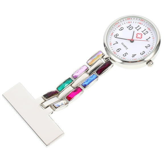 STOBOK Nurses Watch Simple Design Alloy Timekeeping Nurses Medical Practice 1Pcs