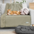 thumbnail image 3 of PetAmi Waterproof Dog Blanket For Small Medium Dogs, Pee Proof Pet Blanket Sherpa Fleece Couch Cover, Reversible Cat Throw Bed Sofa Protector, Soft Plush Washable Pad (Medium 29x40, Taupe), 3 of 7